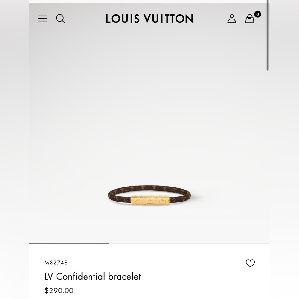 Louis Vuitton monogram bracelet